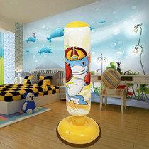 Tumbler children inflatable vertical boxing Post boys home fitness sandbag kids Sanda exercise vent sandbags