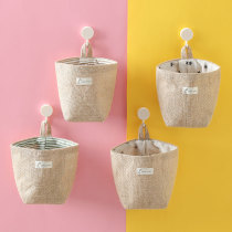 Simple decorative wall hanging bag door rear fabric bag bedside storage bag mobile phone bag hanging wall multifunctional hanging pocket