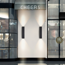 Outdoor wall washer waterproof square long strip modern simple real estate villa courtyard shop door lighting lamps and lanterns