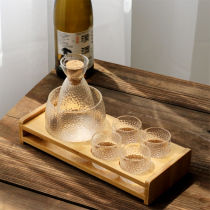 ins Nordic wind hammer glass warm wine glass white wine glass yellow rice wine home hip set