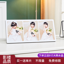 Korean crystal table photo custom wedding photo production Childrens creative table wash photos made into photo frames