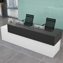 Company front desk Reception desk Simple modern bar office furniture display desk Office desk Activity bar cashier