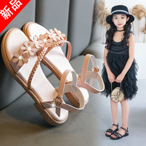 Girls sandals 2021 new childrens shoes girls big children little princess fashion soft bottom summer net red explosion
