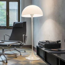 Living room sofa standing lamp Danish modern pantila designer simple bedroom study mushroom semicircular floor lamp