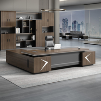 Desk double cabinet boss table simple modern office office desk and chair combination atmosphere large class office furniture