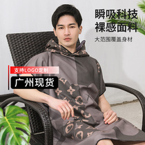 Adult bathrobe beach swimming sun-proof beach towel with towel for bath and bath speed towel support customization