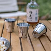 Outdoor 304 water cups 4 stainless steel 80ml beer mugs portable tea cup coffee cup milk cup mini cup