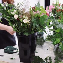 Square flower bucket plastic flower barrel wake-up flower bucket home flower arrangement bucket florist professional flower bucket large water bucket