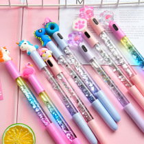 Cartoon oil quicksand gel pen creative with lantern fairy stick pen Magic Girl water pen student stationery
