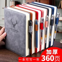 a5 Notebook super thick business notepad bookkeeping book literary retro exquisite office stationery leather noodle book