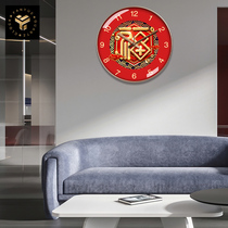 Chinese style wall clock home atmosphere Chinese watch living room clock creative fashion clock hanging wall New Years birthday wall watch