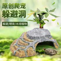 Tortoise tortoise tank Sun table Landscaping Full set of plants Tortoise stone climbing rockery Fish tank Family large villa