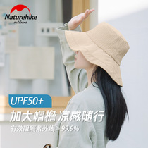 NH misappropriation texture fishermans hat men and women outdoor sunscreen sunshade hat summer eaves climbing breathable fishing cap