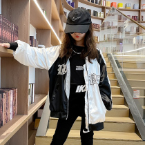 Mens and womens childrens coats spring and Autumn thin models 2021 new trend brand net red ocean style fried street dance sports middle and large children