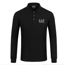 Armani Armani men's lapel fashion long sleeve polo shirt 21 spring new business casual T-shirt