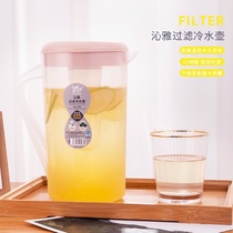 RIMBOR Liangbao high temperature resistant cold kettle plastic large capacity Nordic with filter household herbal tea cool white open kettle