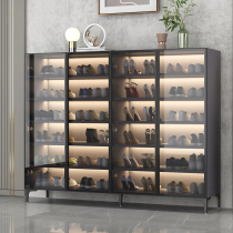 Shoe cabinet Domestic door Large capacity light extravagant minimalist About modern glass door Entrance Doors DOOR CLOSED CABINET SMALL-FAMILY-TYPE SOLID WOOD SHOE RACK