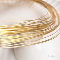 Strong Bulgarian color 14K bag gold clad silver semi hard wire not dropping leather Note gold brass wire Manual Winding Diy Jewelry material