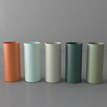 Color matte cylindrical table leg marble rock plate carbon steel metal table leg bracket custom orange table leg