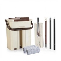 Original bucket mop 8 cloth scraper large hand-free flat mop bucket original bucket reinforcement bar
