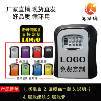 Decoration password key box homestay door wall hanging home decoration cat eye construction site anti-theft temporary password lock key box