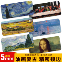 Van Gogh Oil Painting Mouse Mouse Mouse Mouse Mouse Mouse Mega Personality Creative Art Retro da Vinci Monet Picasso Desk cushion big