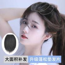 Wigg piece female real hair top top hair one piece of invisible invisible non-trace pad hair piece natural replacement fluffy patch