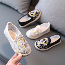 Childrens shoes girls embroidered shoes Chinese style boys Hanfu shoes ancient style performance shoes old Beijing cloth shoes