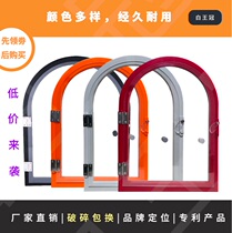 Customized deli shop salted shop cash window glass pass food small door hole farmers market sale trading window