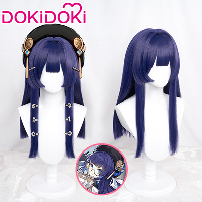taobao agent DOKIDOKI spot Collapsing Star Railway Pera cosplay wig simulation scalp blue purple long hair