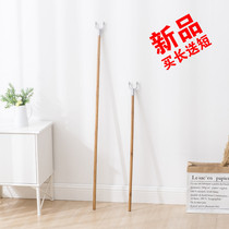 Clothes pole bamboo solid wood clothing fork support hanger balcony clothes stand clothes fork clothes stick clothes stick clothes stick clothes Bar