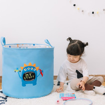  Childrens toy storage bucket Large cartoon fabric storage basket Baby sundries storage basket Clothes finishing dirty clothes bucket