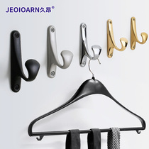 Jiuang hanging hook Creative simple clothes rack Coat hook single hook Wall-mounted wall door wardrobe hook free hole