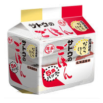 Japan imported Sato fast rice Hokkaido rice 5 food into 200g package 1kg