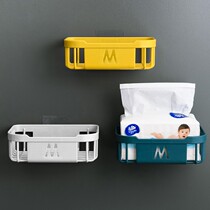 Free Punch Toilet Paper Shelve Toilet Paper Towel Box Toilet Paper Home Handroll Cramp Paper Release Toilet Wall-mounted