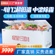Star Freezer Commercial Large Capacity 518 Liter Horizontal Refrigerator Refrigerated Freezer Fresh Cabinet 718 Liter Freezer