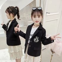 Girls Small Suit Jacket 2021 Autumn New Chinese Korean Student Suit School Uniform Dress Girls Top