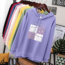 Pregnant womens spring clothing Lianhood 2022 new loose Korean version outside wearing jacket Spring and autumn thin section Long gestation of late pregnancy
