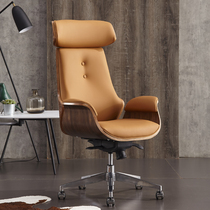 Italian light luxury President boss chair High-end office chair Manager computer chair can lie on the lunch break chair Leather shift chair