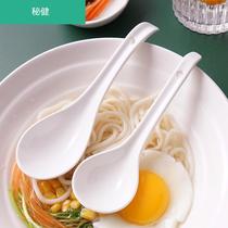 5 sets with long handle small soup spoon ceramic small spoon long handle stir spicy hot pot noodles to pull flour rice noodles