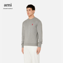 Ami Paris men 21 Autumn Winter New Ami de Coeur Red love embroidery round neck sweater
