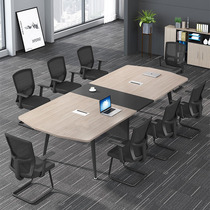 Yue Ting conference table Simple modern conference room long table Simple training table and chair combination Long desk