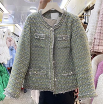 1130 (Township girl strict selection) new Korean high-end small incense coat length 60 bust 112 9031#