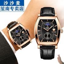 Swiss cross-border e-commerce hot watch six-needle wine barrel rectangular non-mechanical men Automatic quartz watch