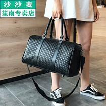 Hand-held travel bag female short-distance luggage bag large capacity Travel Travel boarding bag sports bag mens woven luggage bag