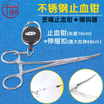 Thousands of fishing raft raft fishing platform fishing hook hook hook haemostat elbow fishing non-slip clip hook pliers pull puncture disinfection