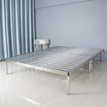 Skeleton bed frame 1 5 all stainless steel collapsed rice folding keel base plate support can be customized 1 8 double bed board