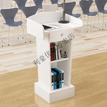 Lecture table Welcome table Reception table Podium Speech table Simple and modern chair table Guest table Podium table
