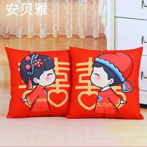 Wedding press doll a pair of wedding supplies plush gift toys couple doll holding pillow wedding doll happy baby
