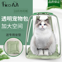 Cat Bag Cat Backpack Out Big Number Portable Cat Bag Space Cabin Double Shoulder Universal Pet Bag Back Cat Bag High Face Value